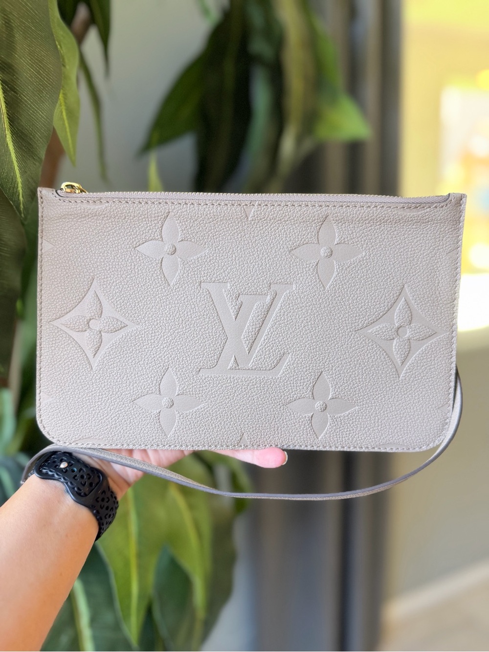 Louis Vuitton Empreinte Monogram Wristlet in Turtle Dove